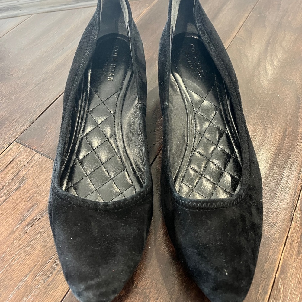 Cole Haan Suede Wedge Pumps